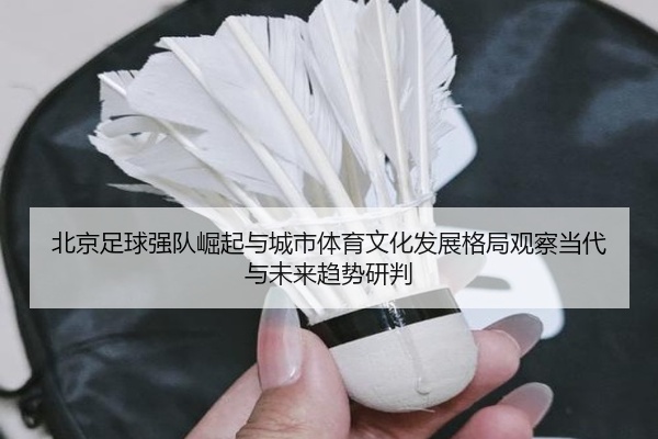 北京足球强队崛起与城市体育文化发展格局观察当代与未来趋势研判
